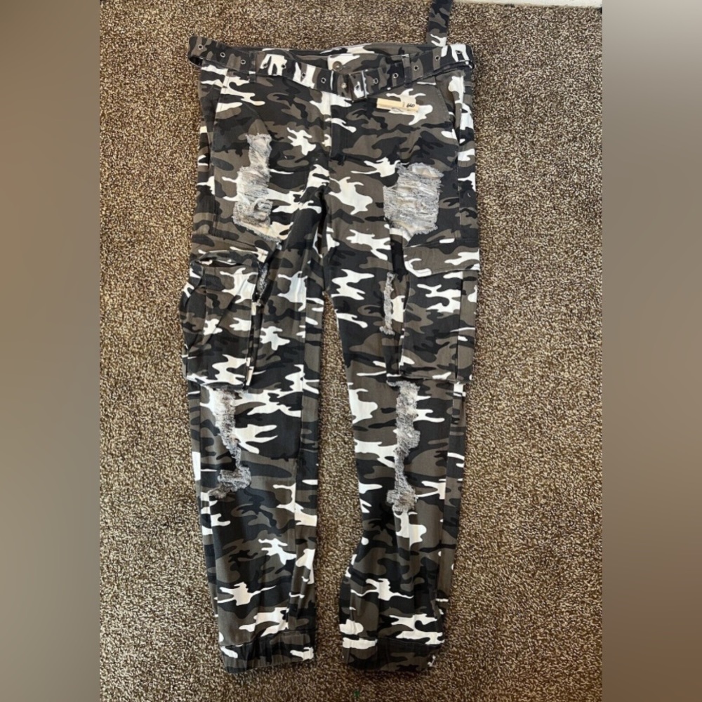 Red Fox Camo Cargo Pants Women
